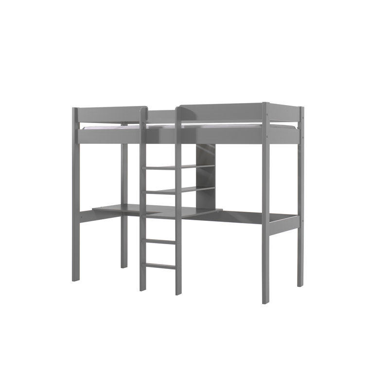 Pino Cot Bed / Toddler (70 X 140cm) Loft Bed with Built-in Ladder Included, Standard
