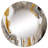 Gold Grey Marble Waves Wall Mirror, Modern - Gold And Grey Marble Waves-1664559133