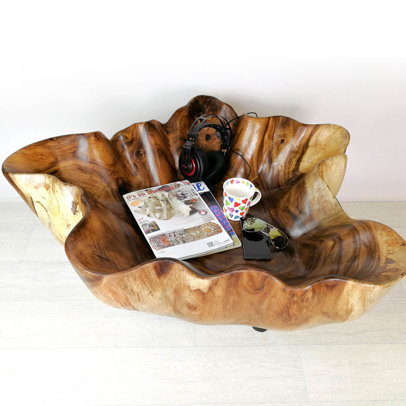 Leela Solid Wood Three Leg Coffee Table