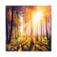 Spring Forest Trees. Nature Green Wood Sunlight Background by Valery Rybakow - Painting on Canvas-63929705-63929707