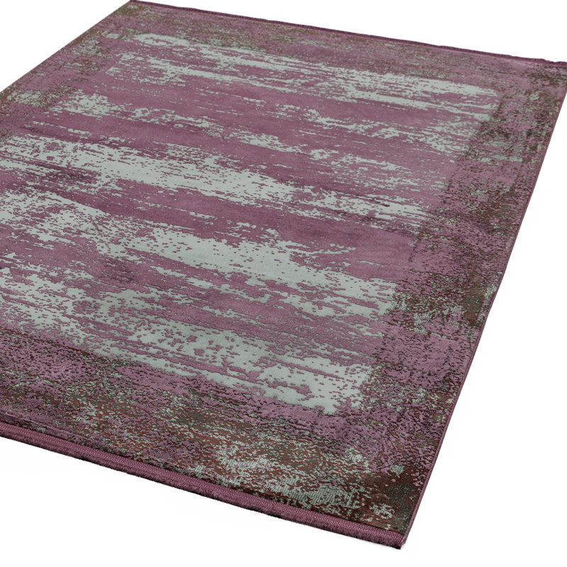 Ahadzi Shinny Purple Rug, Rectangle 160 x 230cm