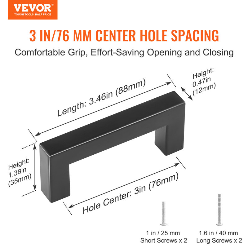3" Center Bar/Handle Pull Multipack