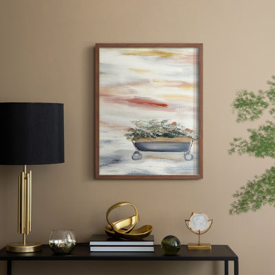«Christmas Holiday Art CCXLIV», reproduction d'art encadrée - bois massif
