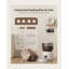 Distributeur automatique de nourriture pour chat Timed, distributeur automatique de nourriture sèche 4L - 6 repas / jour, 15 portions (8g chacune), double puissance