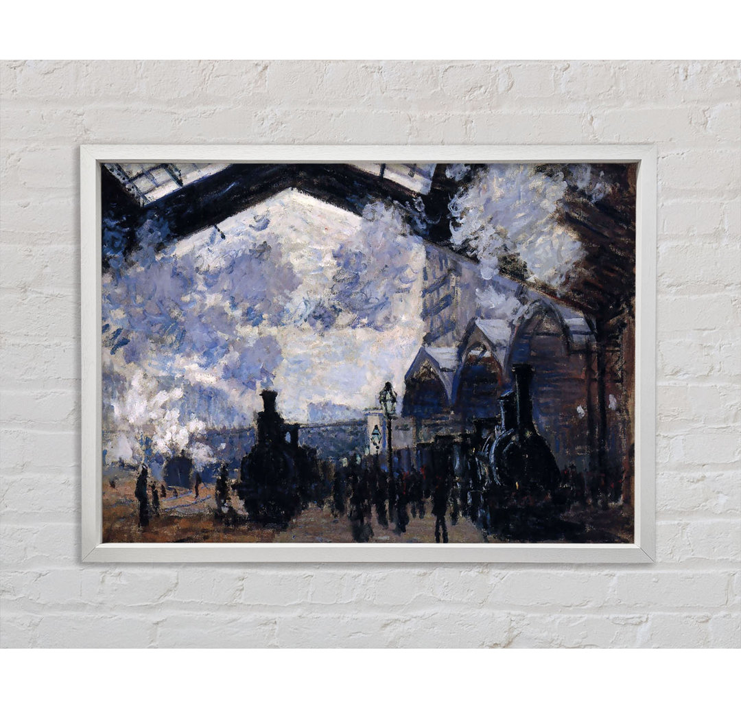 Monet Der Gare St Lazare - Einzelner Bilderrahmen Kunstdrucke auf Leinwand