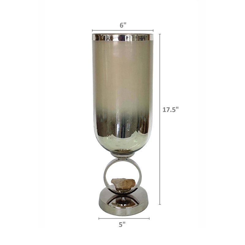Aseel Table Vase, 17" H x 6" W x 6" D