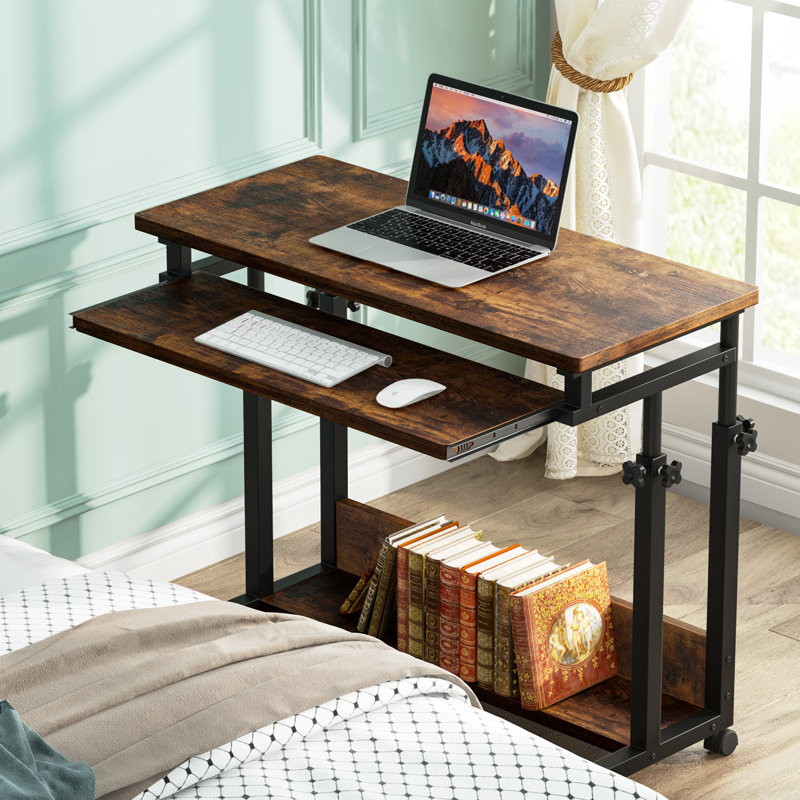 Bureau de jeu à hauteur réglable Deperte, Brun / noir