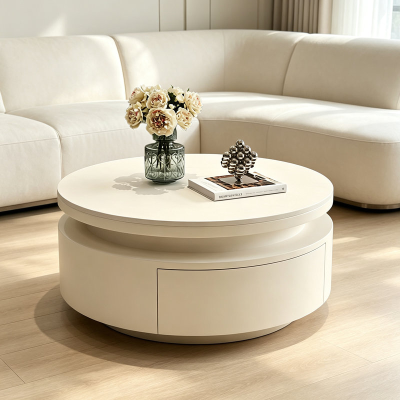 Byerly, 13.77" H x 27.55" W x 27.55" D, White Top/White Base, Flat