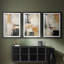 ABSTRACT Series CECLXX - Impression encadrée sur mesure de qualité supérieure - 3 pièces-1406695146-1406695144