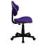  Chaise de bureau ergonomique et pivotante en tissu avec dossier et siège rembourrés-709034638