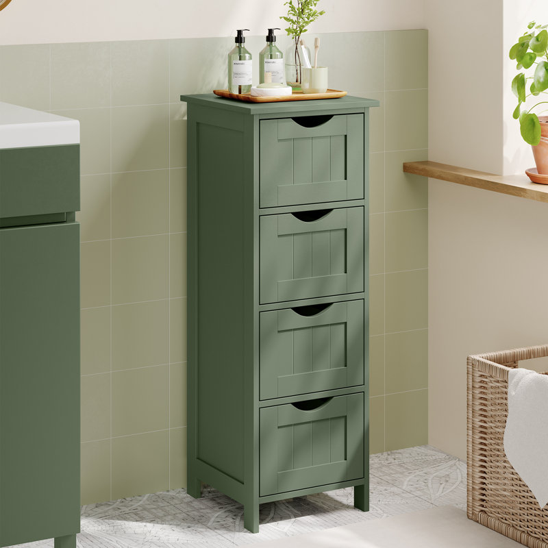 Armoire de rangement autoportante Holtby 11,8 po L x 32,3 po H x 11,8 po P, Vert