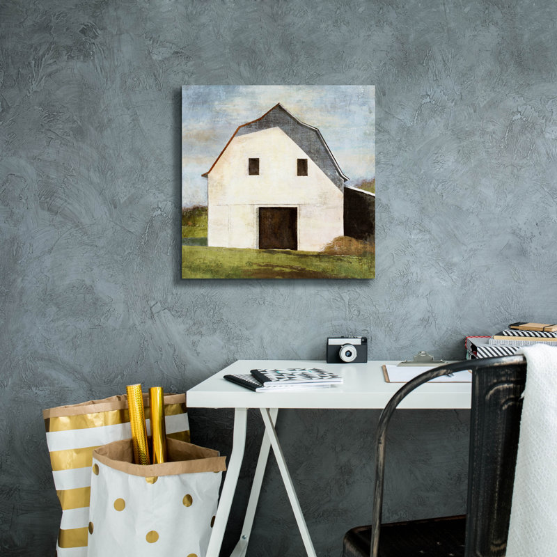 " Hay Barn " by Suzanne Nicoll, 18" H x 18" W x 0.75" D