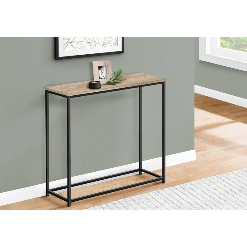 Console pour bureau en stratifié taupe
