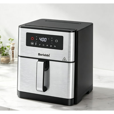 Friteuse à air de grande capacité de 10 pte pour une utilisation familiale, 6 modes de cuisson préréglés, four à friture à air de 1700 W, température réglable jusqu'à 400 ° F par 5 degrés, plateau amovible antiadhésif allant au lave-vaisselle