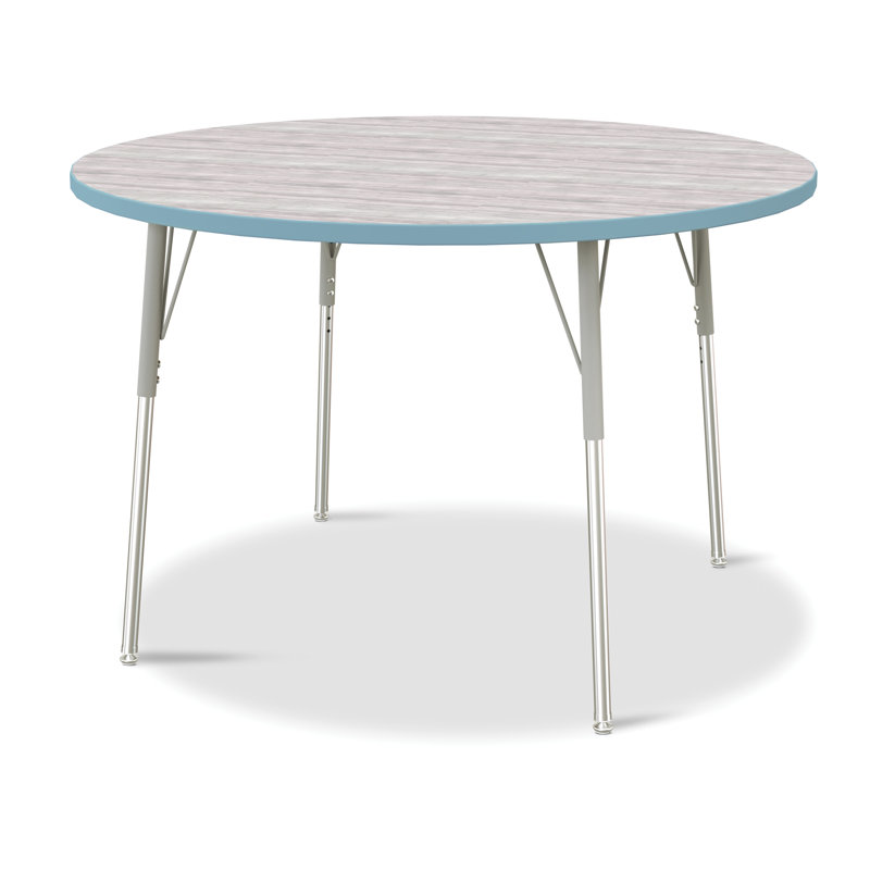 Tables rondes Berries, L 48 po x l 48 po, 24" - 31", Bleu côtier