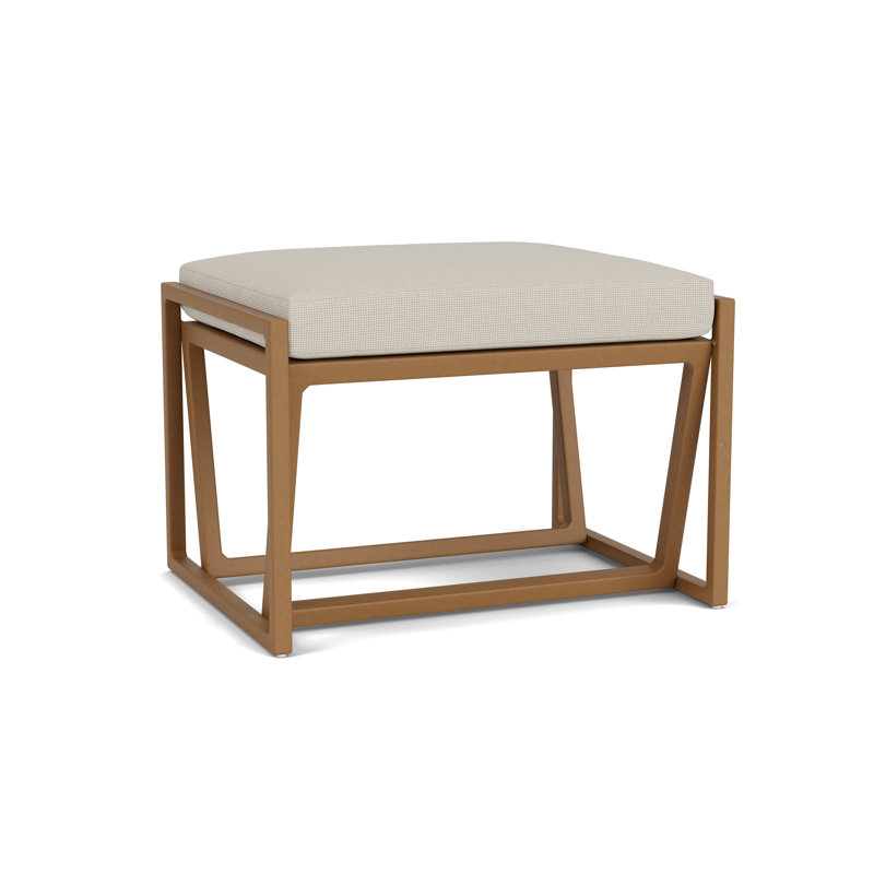 Summit Outdoor Ottoman, Hickory, Fife Fog