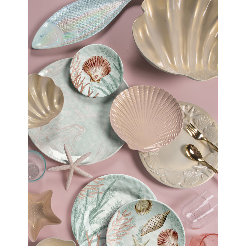 Assiette à salade en mélamine 8,5 po corail corail Cantero
