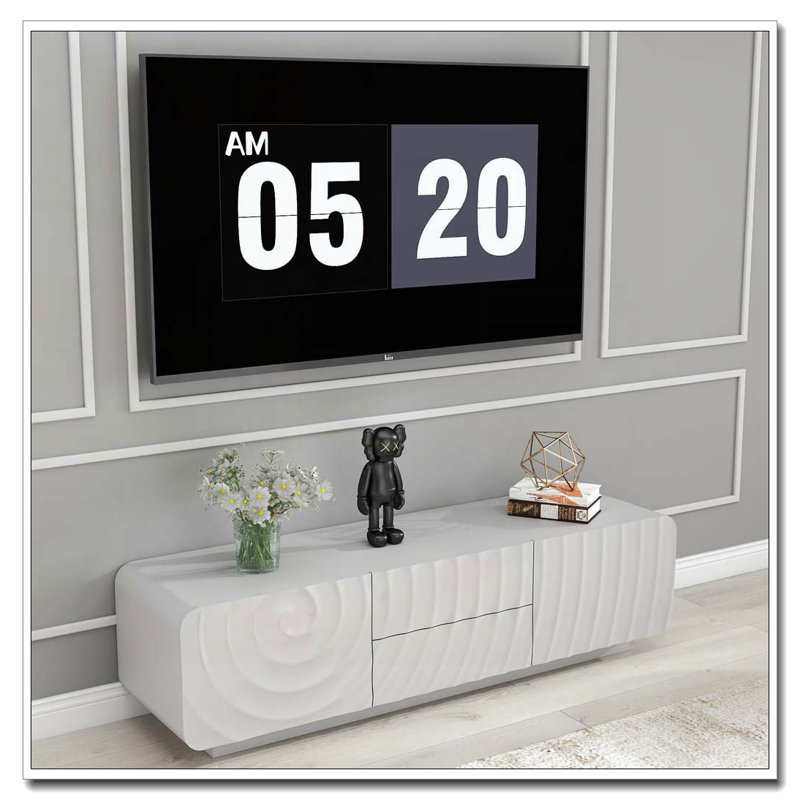 58''Tv Stand, White