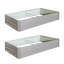 Lit de jardin en métal 6 x 3 x 1 pi-1658432674