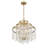  Luna 4-Light Chandelier in Warm Brass
