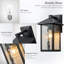 Matte Black 30cm H Outdoor Sconce