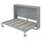 Queen Size Murphy Bed Wall Bed,Gray-1844703574-1844703579