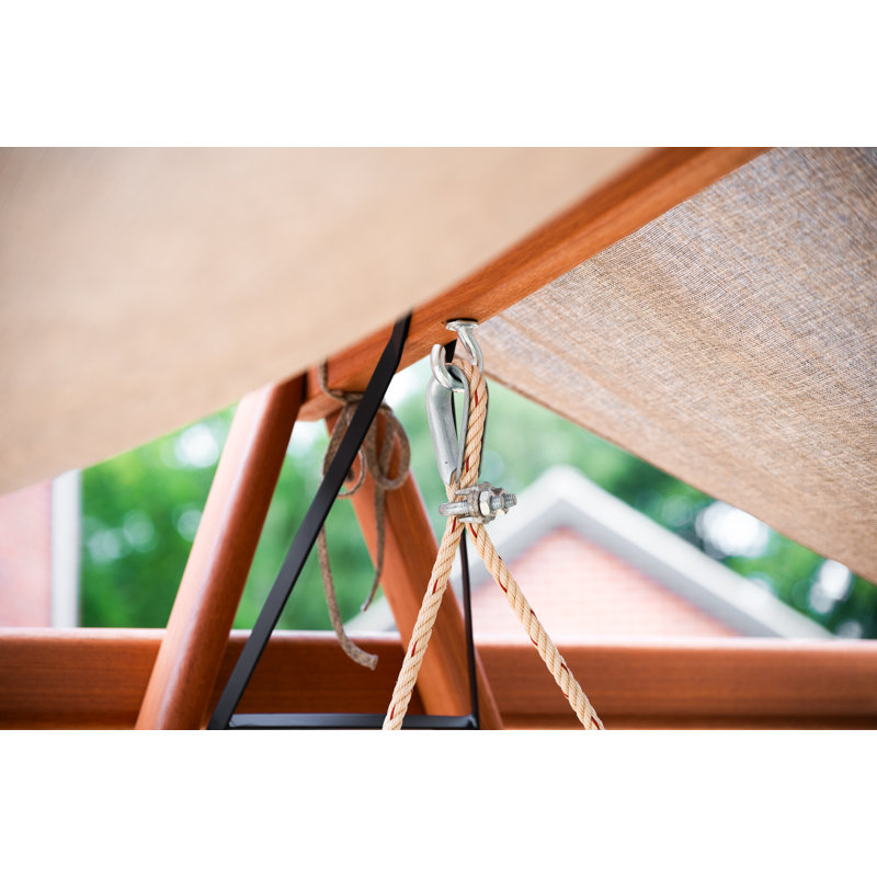 Clute 2 Person Porch Swing with Canopy