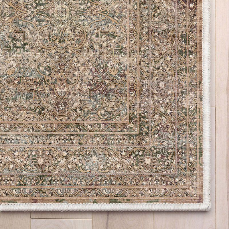 Asha Juliette Beige Custom Size Hallway Stair Runner - Vintage Persian Oriental Low Pile Carpet, Runner 2'7" x 38'