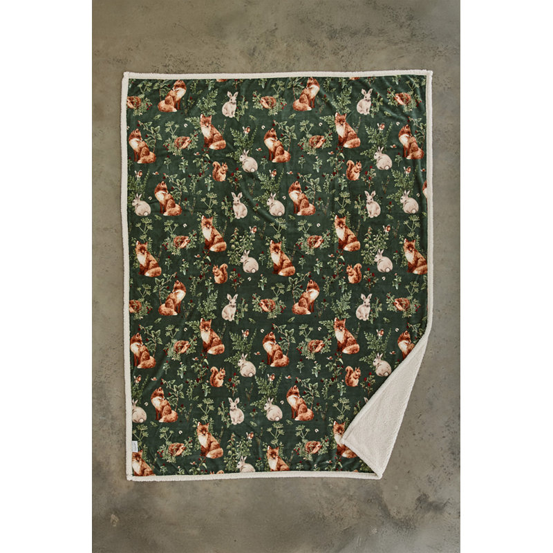 Deyongs 1846 Throw, Green Abstract 2
