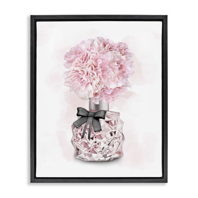 «Pink Flower Perfume Glam Fashion Design», art mural sur toile par Ziwei Li