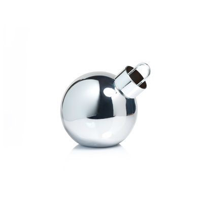 Lighted Glass Slanted Ball Christmas Ornament