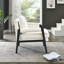 Fauteuil d'appoint rembourré Modern Chenille-1056847363