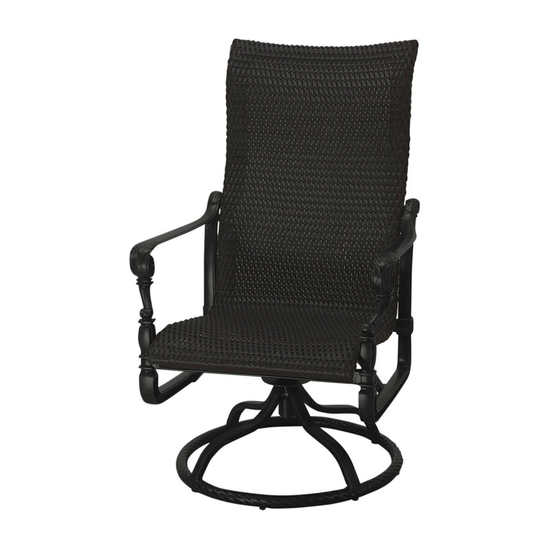 Grand Terrace Outdoor Rocking Wicker/Rattan Chair, Vintage, Mahogany