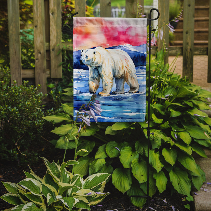 Drapeau de jardin ours polaire
