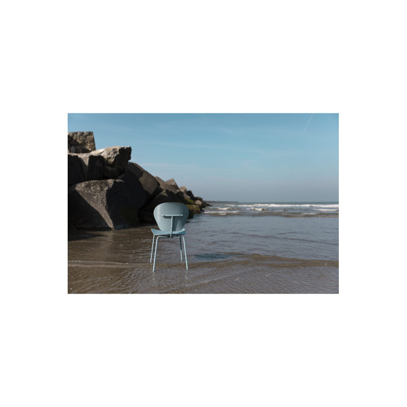 Weakley Outdoor Dining Side Chair, Blue