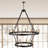 20- Light Dimmable Lantern Wagon Wheel Chandelier-105552655