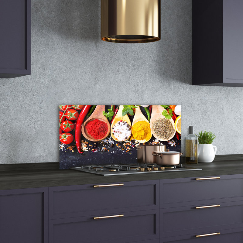 Mix of Spices 50cm x 100cm Glass Panel