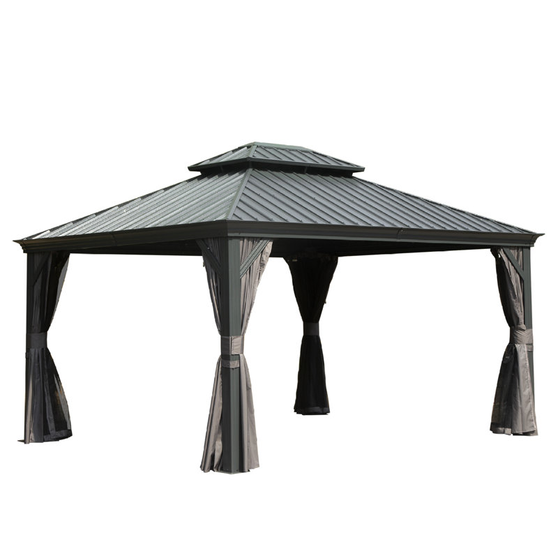 Abri et abri de jardin modernes (doit inclure le cadre), terrasse de toit en acier 10 x 12