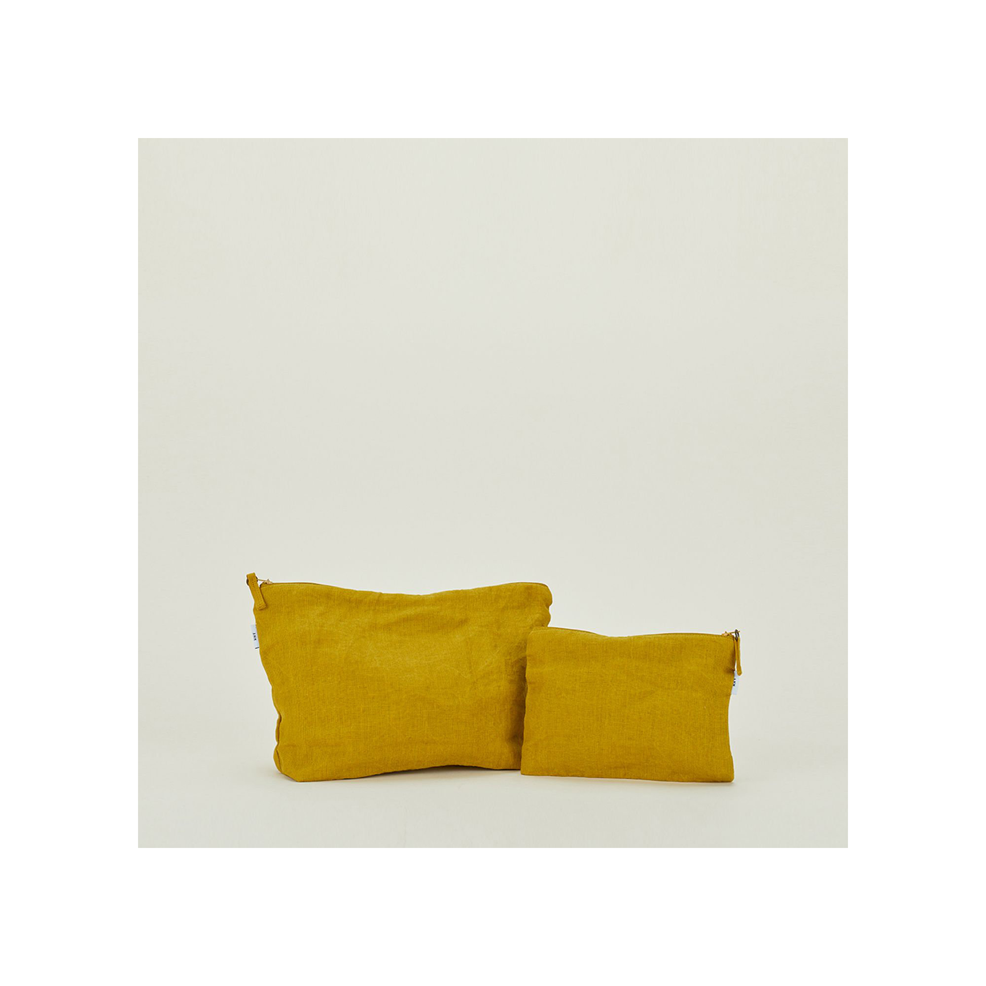  Linen/Cotton Makeup Organizer, Mustard
