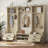 4-In-1 Detachable Hall Tree With Storage And 7 Hooks, Multiple Functions Hallway Coat Rack With Storage Drawers And Cabinet, Antique Blue Shoe Bench For Entryway Hallway-265655074