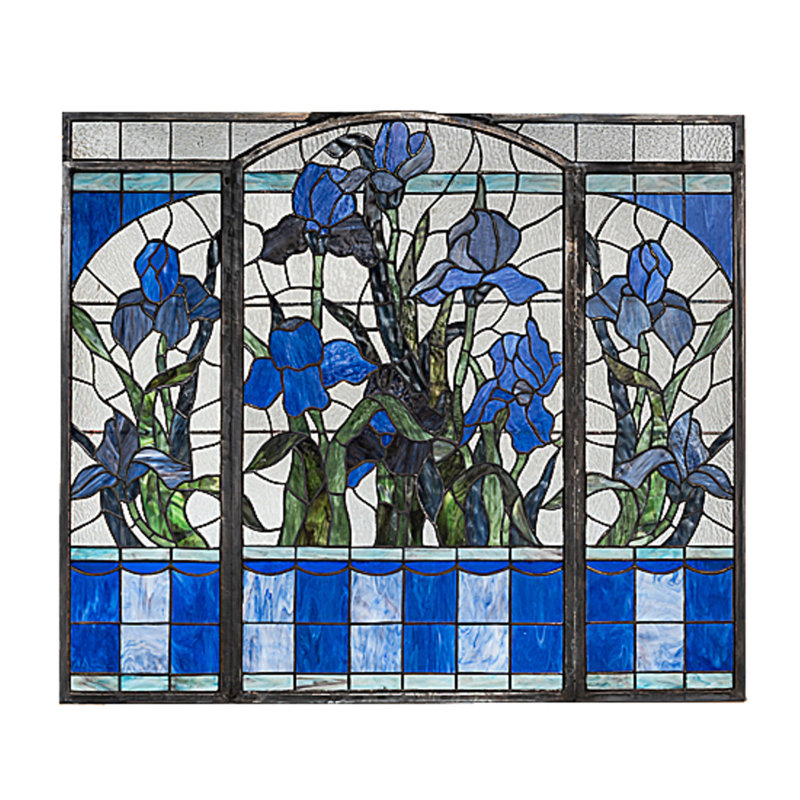 Glass Plants & Flowers Plaque