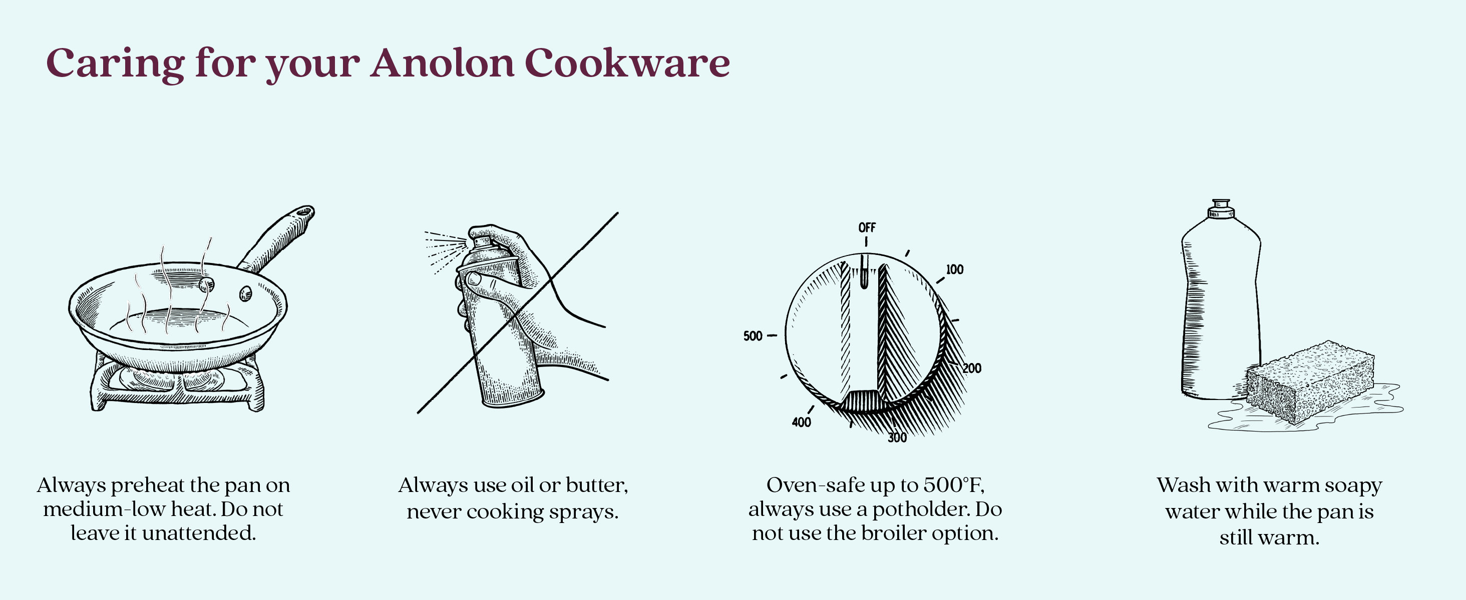 Anolon X Hybrid Nonstick Induction Frying Pans / Skillet Set 2 Piece