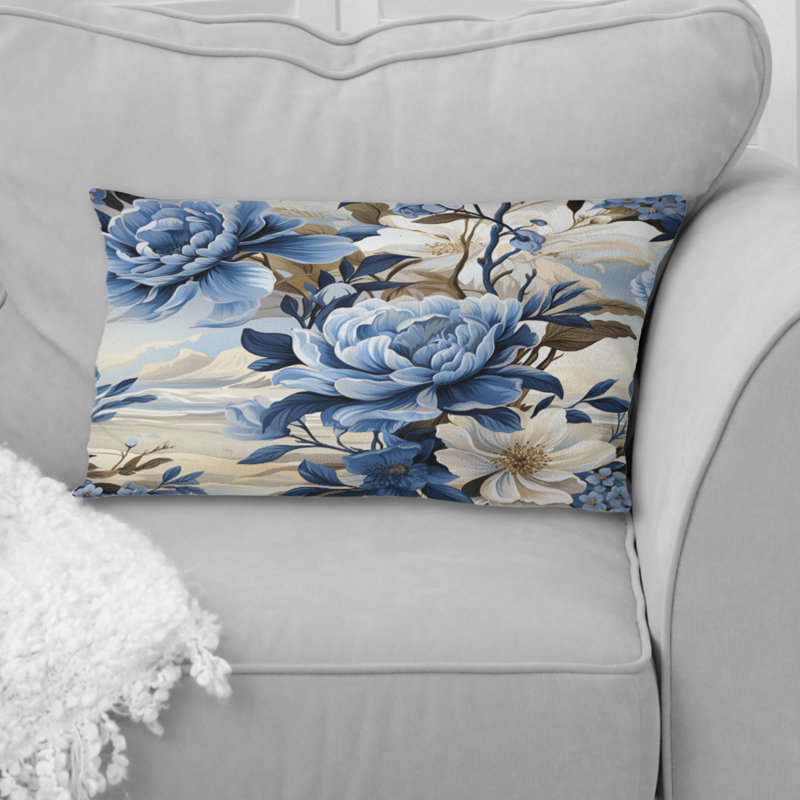 Coastal Tranquility Victorian Motif I - Coussin imprimé floral