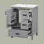 Armoire de meuble-lavabo 24 po avec lavabo en céramique-895418470