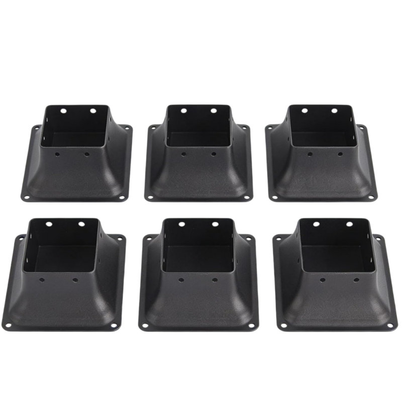 FXSGER Black Metal Hardware for Pergola