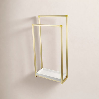 Kingston Brass Edenscape Freestanding 2-Tier Towel Rack