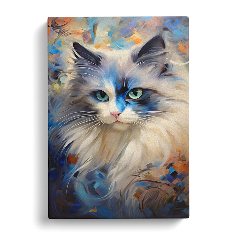 Ragdoll Cat Abstract No.3 - Wrapped Canvas