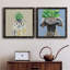 «Playful Nature», ensemble de 2 peintures sur toile encadrées-937443770-937443771