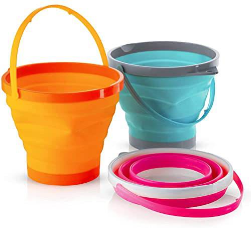 Foldable Beach Bucket Collapsible Beach Buckets For Kids Beach Bucket Sand  Buckets Folding Bucket Easter Bucket For Kids Camping - AliExpress