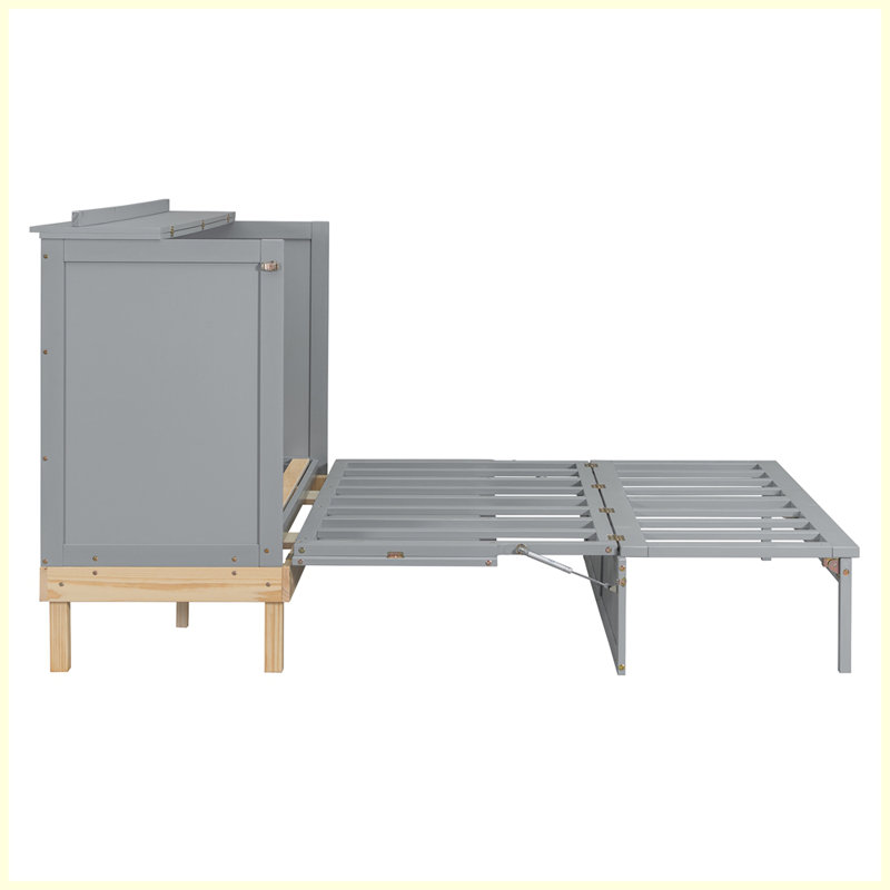 Lit escamotable moderne, Gris